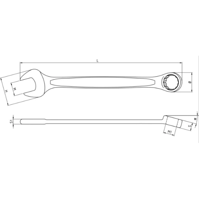 Vendita online Chiavi combinate piegate cromate lucide art.42MP